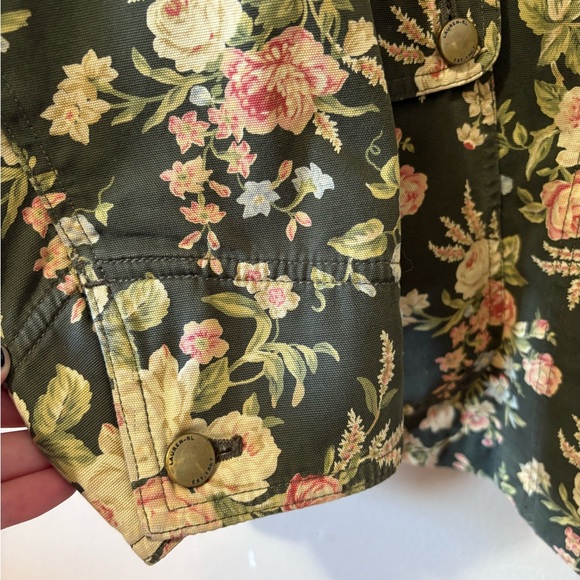 Vintage 90s Lauren Jean Co. Lauren Ralph Lauren floral barn jacket size Large - Picture 8 of 11
